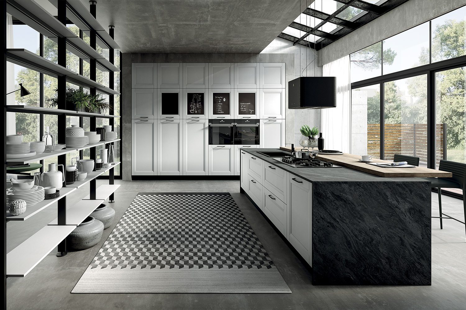 Turi Cucine Nina — Moderne, Blanc