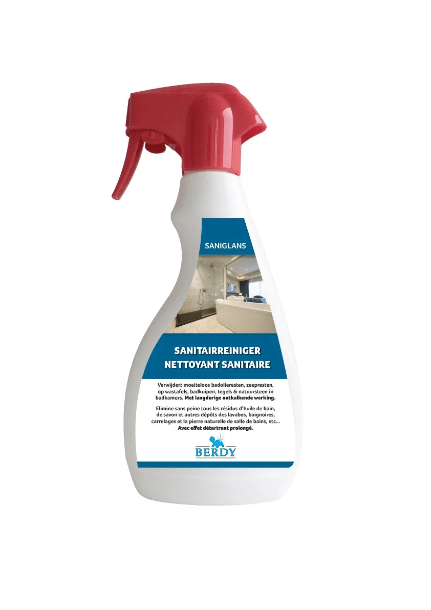 Berdy Saniglans — Nettoyant matériaux non résistants aux acides, Conditionnement fabricant