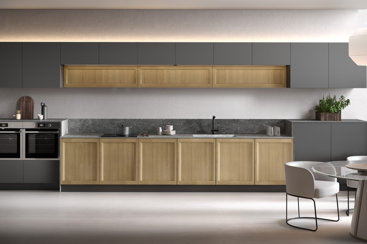 Turi Cucine Nevada — Moderne, Anthracite brillant