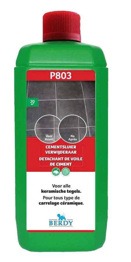 Berdy P803 — Détachant de voile de ciment, Conditionnement fabricant