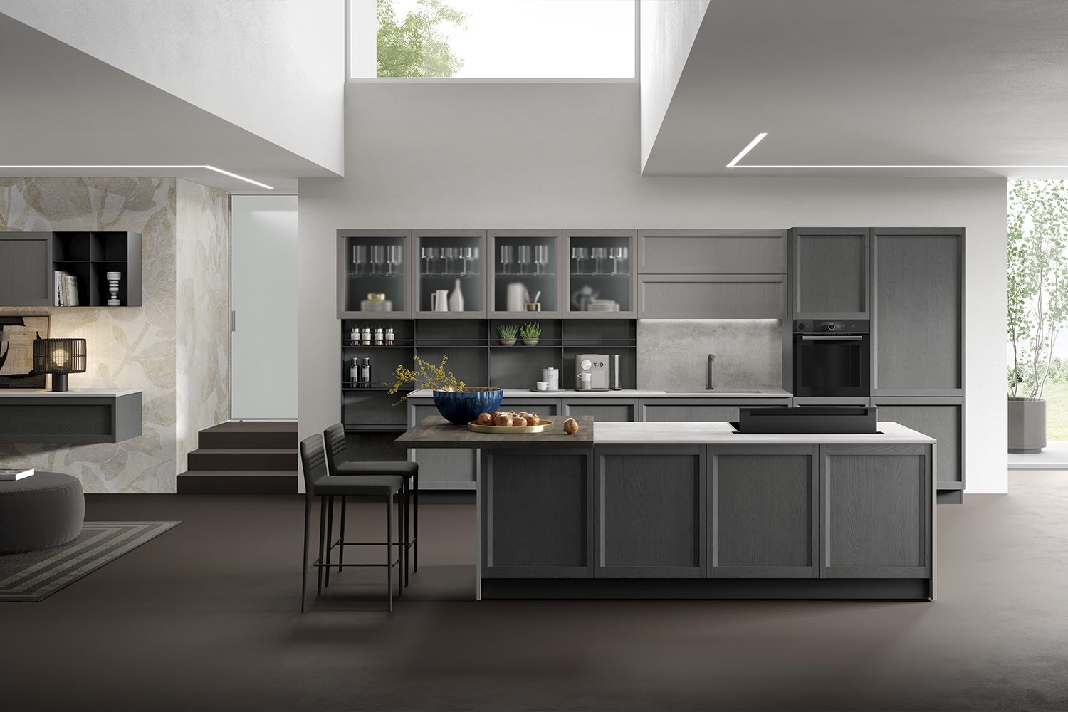 Turi Cucine Lea — Moderne, Ardoise